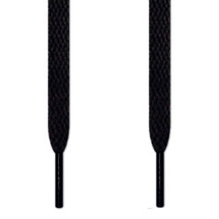 Flache, schwarze Schnürsenkel