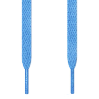 Flache, hellblaue Schnürsenkel
