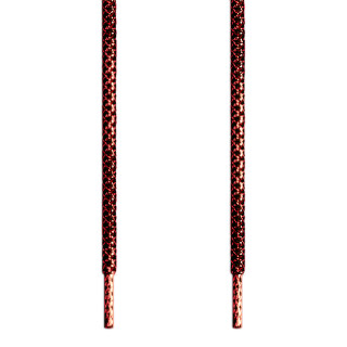 Adidas Yeezy -  Schnürsenkel, metallic-rot auf schwarz